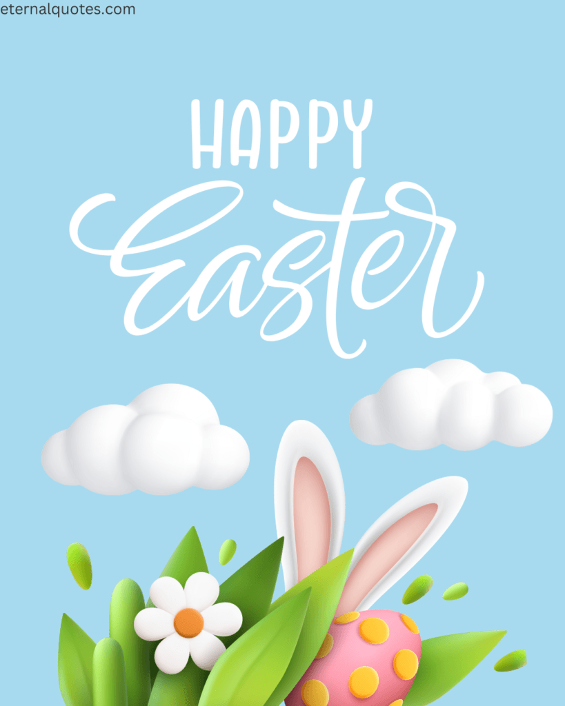 Blue Cute Happy Easter Instagram Post