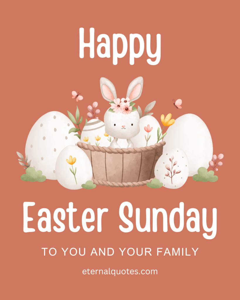 Cream and White Minimalist Happy Easter Day Instagram Post