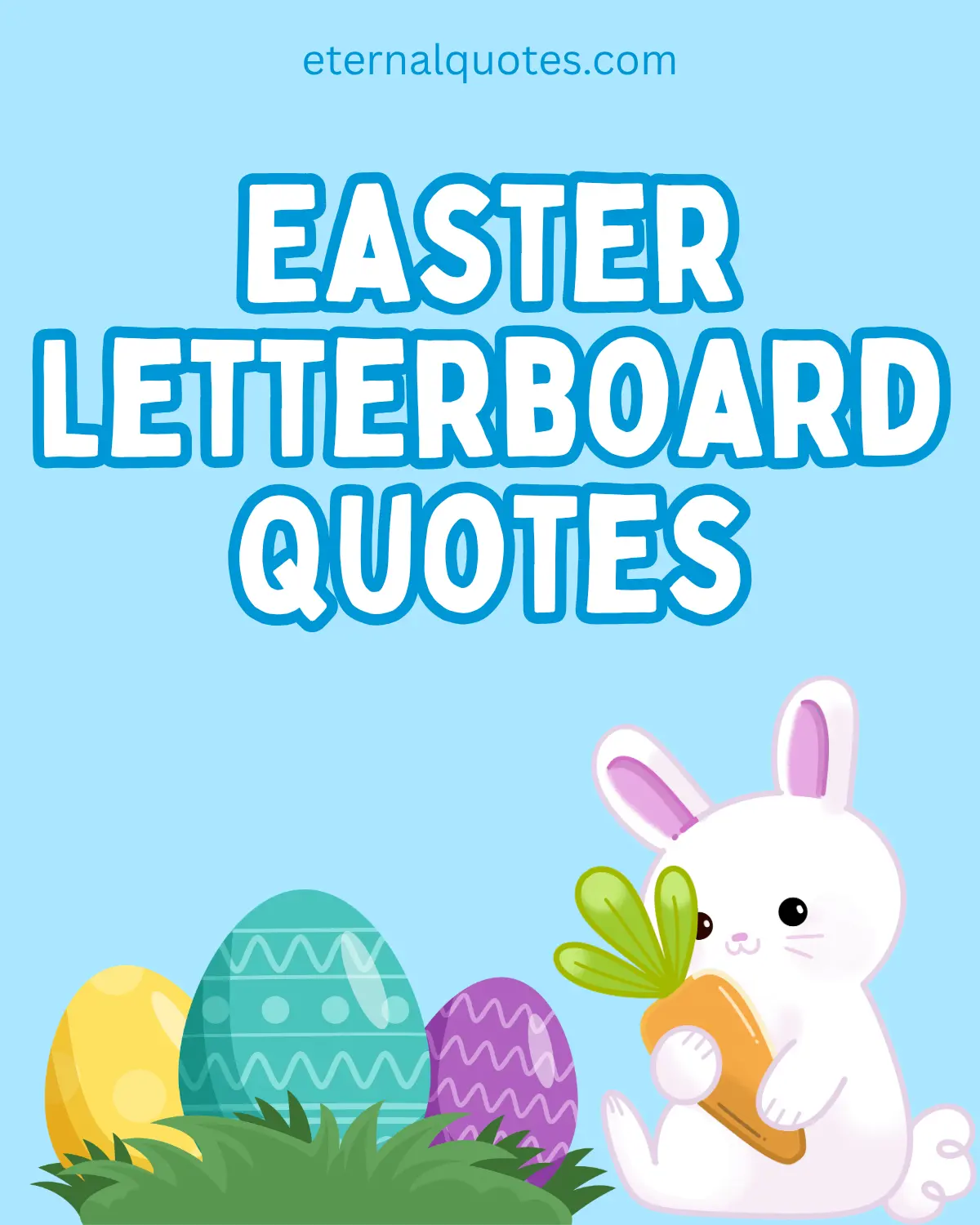 Easter letter board quotes with cute and festive spring vibes