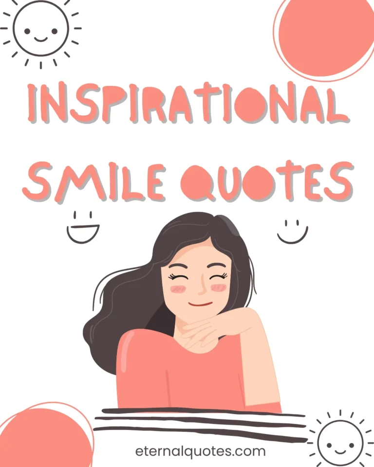Inspirational smile quotes with joy and uplifting energy