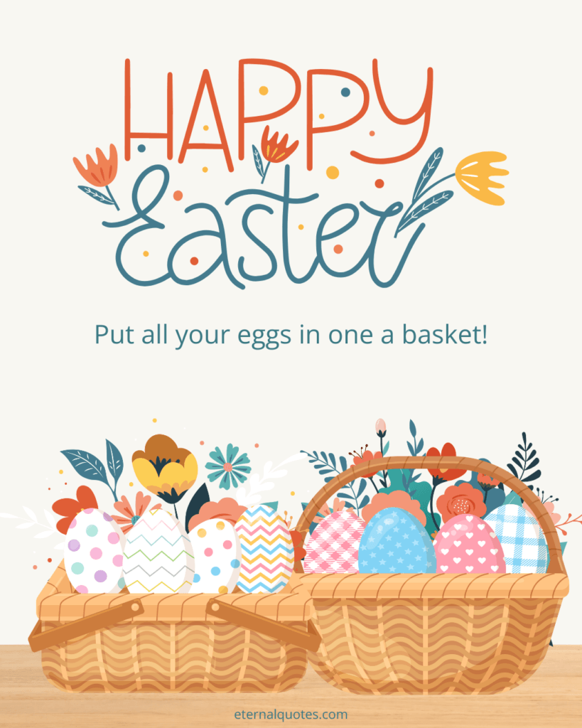 Orange and Brown Playful Creative Happy Easter Instagram Post