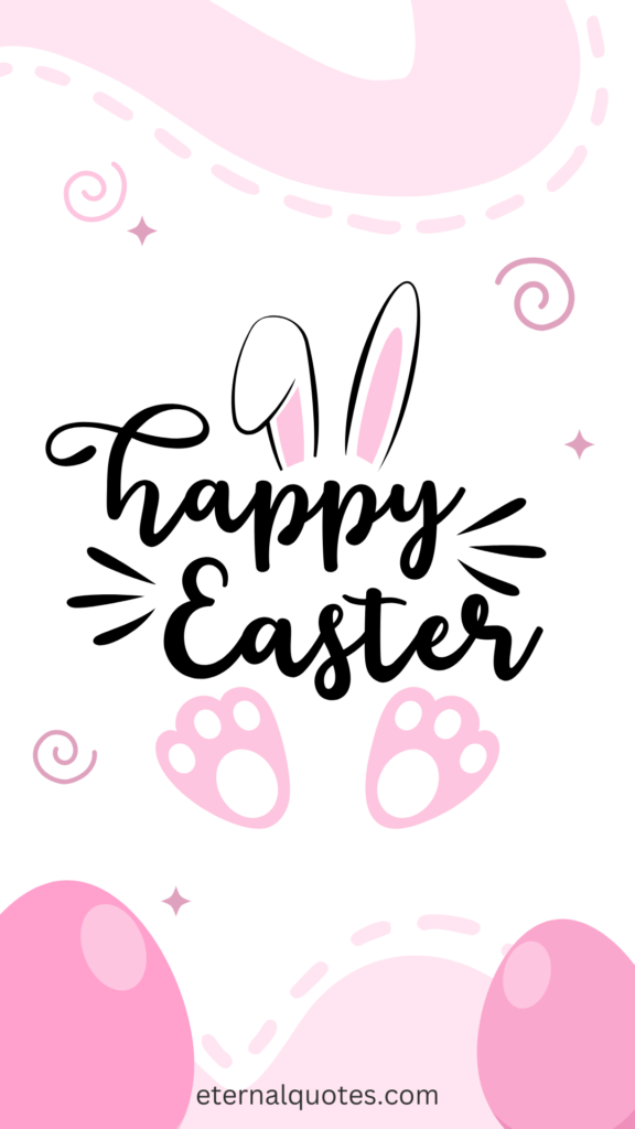 Pink Black Cute Happy Easter Animated Story