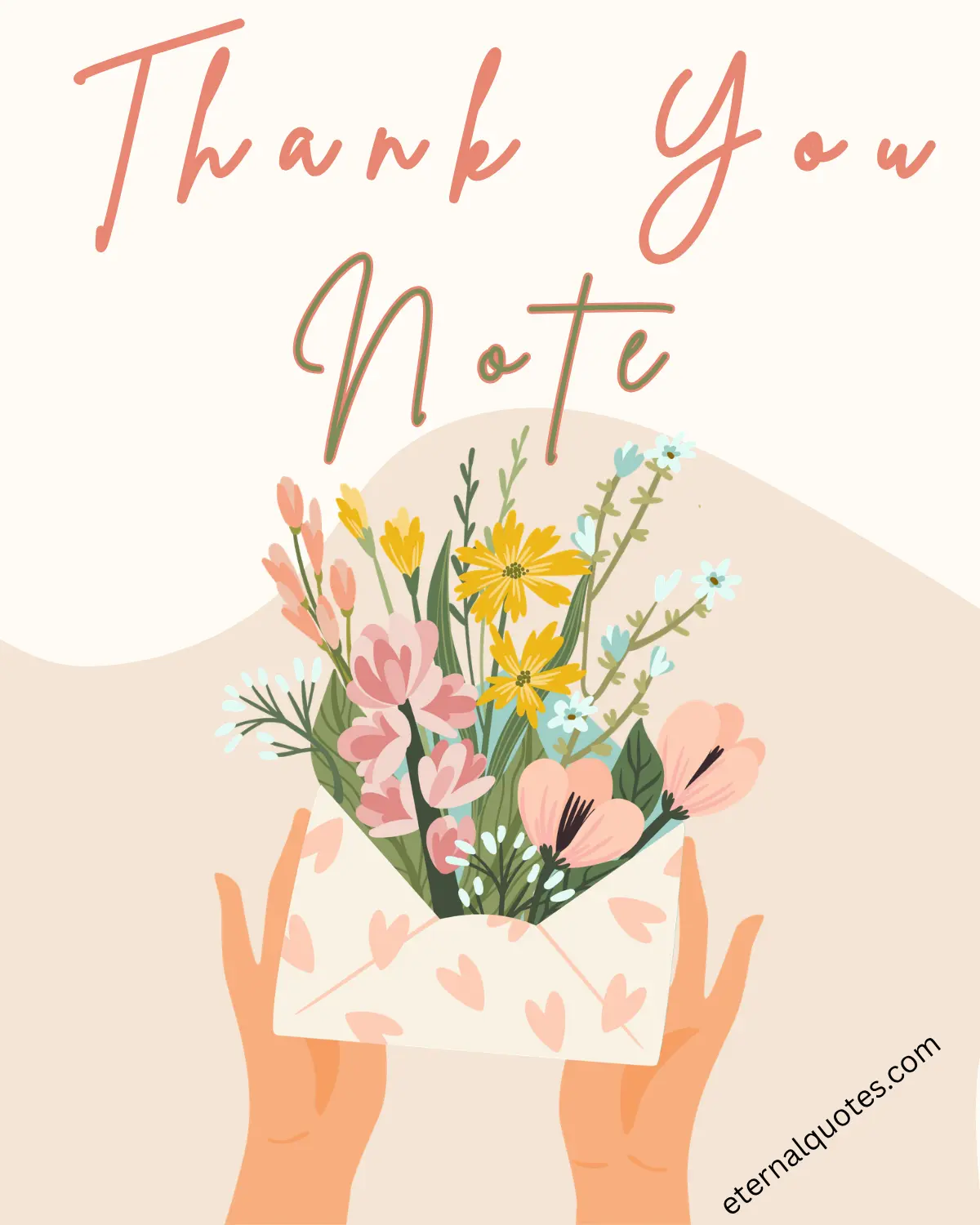 Thank you note about gratitude and appreciation