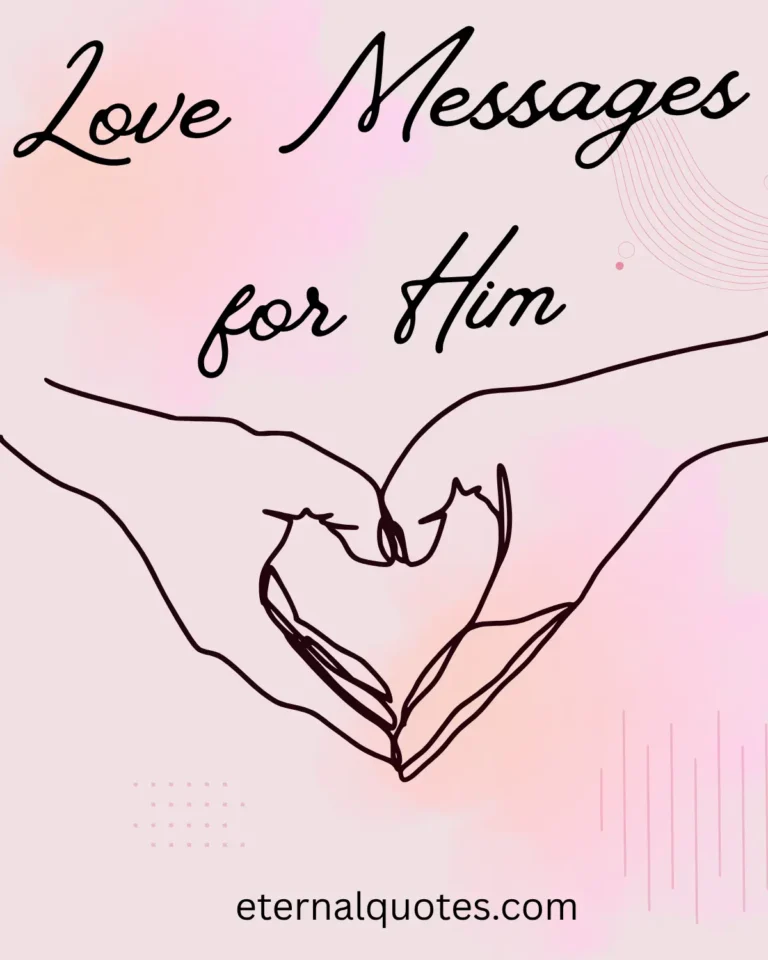 Love messages for him about romance and affection
